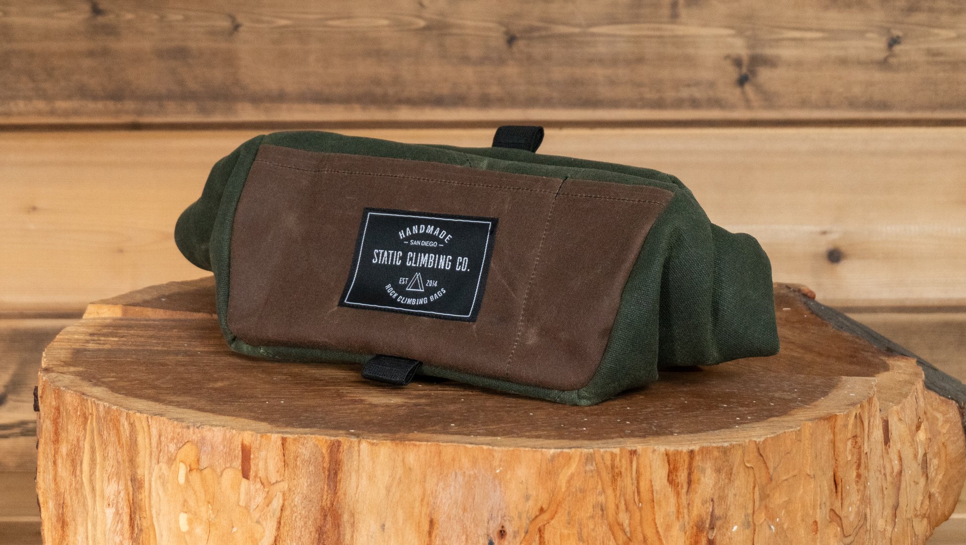 Waxed Canvas Chalk Bucket | RANGER — △STΛTIC Climbing
